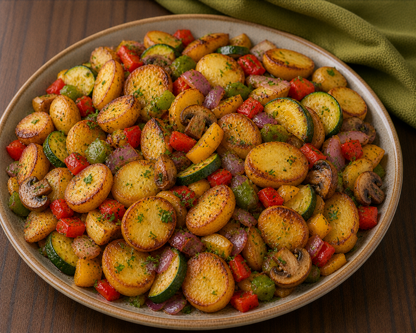 Bratkartoffeln mit Gemüse